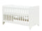 Charlotte 3 piece nursery furniture set with cot bed White