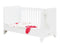Charlotte 3 piece nursery furniture set with cot bed White