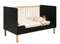 Floris 2 piece nursery furniture set with cot bed Matt Black Natural