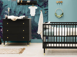 Cloë 2-part nursery Matt Black