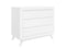 Anne 3 piece nursery furniture set with cot bed White