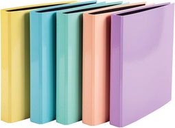 Exacompta Aquarel ringmap uit gecoat karton, ft A4, met 2 D-ringen, rug van 4 cm, geassorteerde kleu