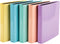 Exacompta Aquarel ringmap uit gecoat karton, ft A4, met 2 D-ringen, rug van 4 cm, geassorteerde kleu