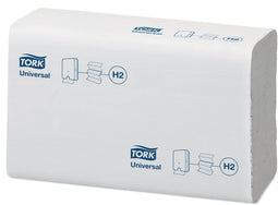Tork Xpress handdoek, multifold, 237 vellen, 2-laags, systeem H2 Universal, wit 20 stuks