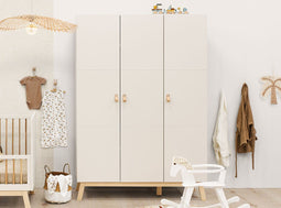 3-door wardrobe Lines Dune Natural
