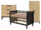 Xem 3-part nursery Matt Black Oak