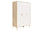 3-door wardrobe Jort White Natural