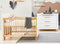 Lisa 2-part nursery White Natural