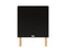 Floris 2-part nursery Matt Black Natural