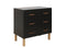 Floris 2-part nursery Matt Black Natural