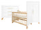 Lisa 3-part nursery White Natural