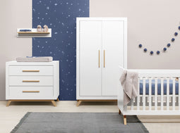 Fenna 3-part nursery White Natural