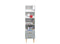 Bookcase Emma White Grey