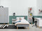 Bookcase Emma White Grey