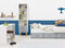 Bookcase Emma White Grey