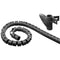 WireTube black 2.5 m robust spiral hose against the tangle of cables