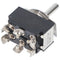 Goobay miniature toggle switch, 2x ON - OFF - ON, 6 pins with screw terminals - ideal for DIY or mod