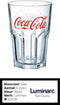 Luminarc Coca Cola Tumbler Drinkglazen/Waterglazen met opdruk - 40 cl - 6 stuks