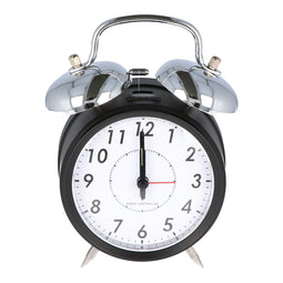 Alarm clock Nostalgically large, the radio alarm clock with metal bell, including battery
