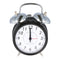 Alarm clock Nostalgically large, the radio alarm clock with metal bell, including battery