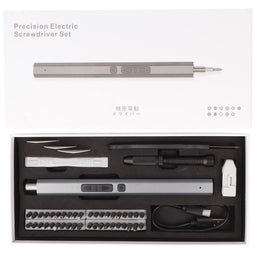 Miniature cordless screwdriver for small precision screws, for smartphones, tablets, 49in1 set