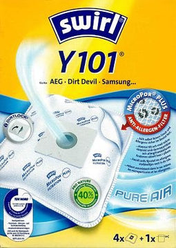 Swirl vacuum cleaner bag Y101 (Y91) MicroPor Plus for AEG, Dirt Devil and Grundig vacuum cleaners