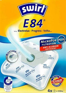 Swirl vacuum cleaner bag E84 MicroPor Plus for Electrolux, Progress and Volta vacuum cleaners