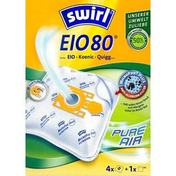 Swirl vacuum cleaner bag EIO80 MicroPor Plus for EIO, Koenic and Quigg vacuum cleaners