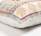 Block Printed Cotton Floral Cushion Cover, 18 x 18 inches