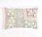 Block Printed Cotton Geometric Botanical Lumbar Cushion Cover, 20 x 14 inches