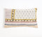 Block Printed Cotton Geometric-Floral Lumbar Cushion Cover, 20 x 14 inches