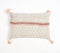 Block Printed Cotton Tasseled Lumbar Cushion Cover, 20 x 14 inches