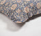 Block Printed Floral Cotton Cushion Cover with Ruffled Edges, 18 x 18 inches