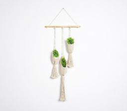 Bohemian Macrame Mini Trinity Plant Pot