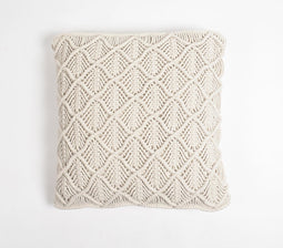 Boho Diamond Macrame Cushion Cover