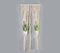 Boho Macrame Wall Hanging Dual Plant Pot