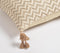 Chevron Bisque Lumbar Cushion cover