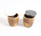 Classic Wooden Canisters With Marble Lid (Set of 2)