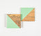 Colorblock Mint Coasters (set of 4)