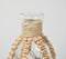Diamond Knotted Jute & Glass Vase