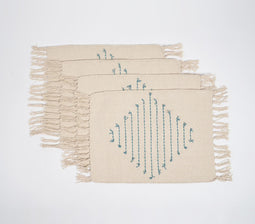 Diamond Lines Cotton Placemats (Set of 4)
