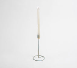 Distress Enameled Iron Candle Holder