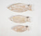Distressed Mango Wood Fish-Shaped Serving Trays (set of 3)