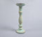 Distressed Mint Turned Wooden Candle Holder