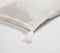 Dyed Monotone White Cotton Lumbar Tasseled Cushion Cover, 14 x 20 inches