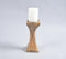 Earthy Mango Wood Candle Holder