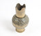 Embossed Gold-Toned Aluminium Botanical Flower Pot