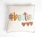 Embroidered '#Besties' Cotton Cushion Cover