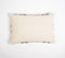 Embroidered Bisect Cotton Lumbar Cushion Cover