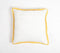 Embroidered Kitty Floral Doodle Cotton Cushion Cover